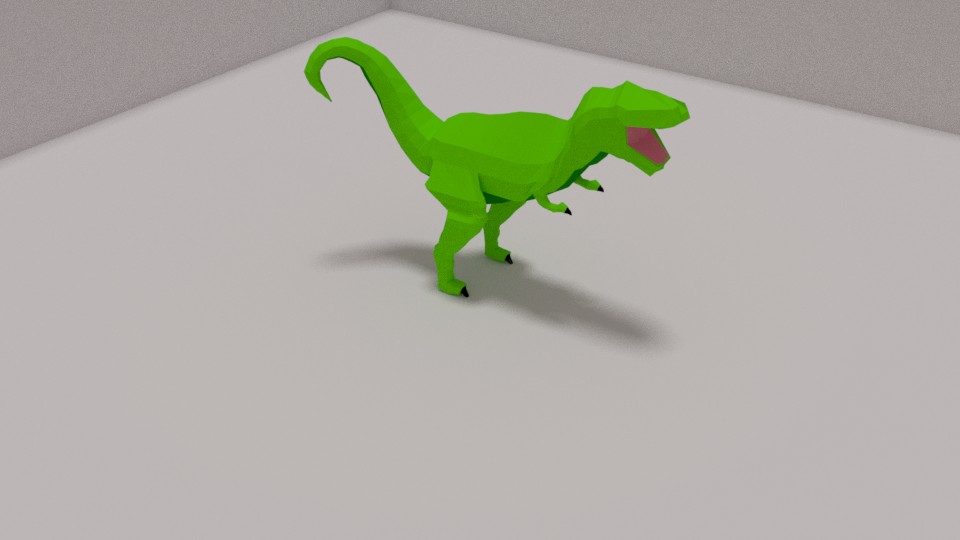low-poly t-rex preview image 1